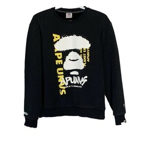 AAPE by A Bathing Ape Crew Neck Sweatshirt Black